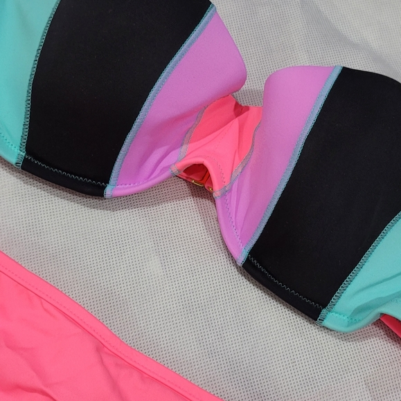 Rare Victoria's Secret Colorful 2 piece Bikini Set - Picture 7 of 9
